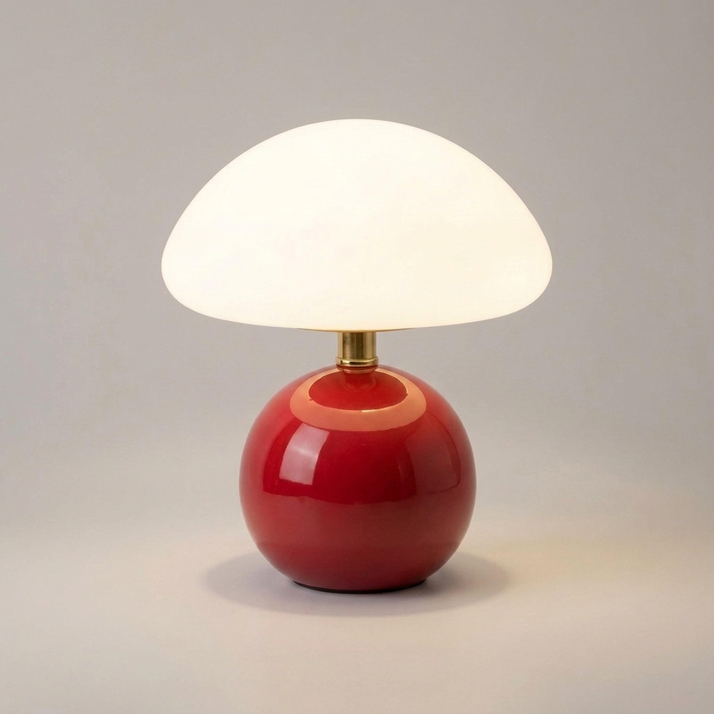 Lámpara de mesa con forma de seta para luz ambiental suave