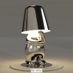 Lámpara de mesa inalámbrica 5 Brothers – Lámpara LED recargable de diseño con luz regulable (blanco cálido)