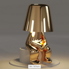 Lámpara de mesa inalámbrica 5 Brothers – Lámpara LED recargable de diseño con luz regulable (blanco cálido)