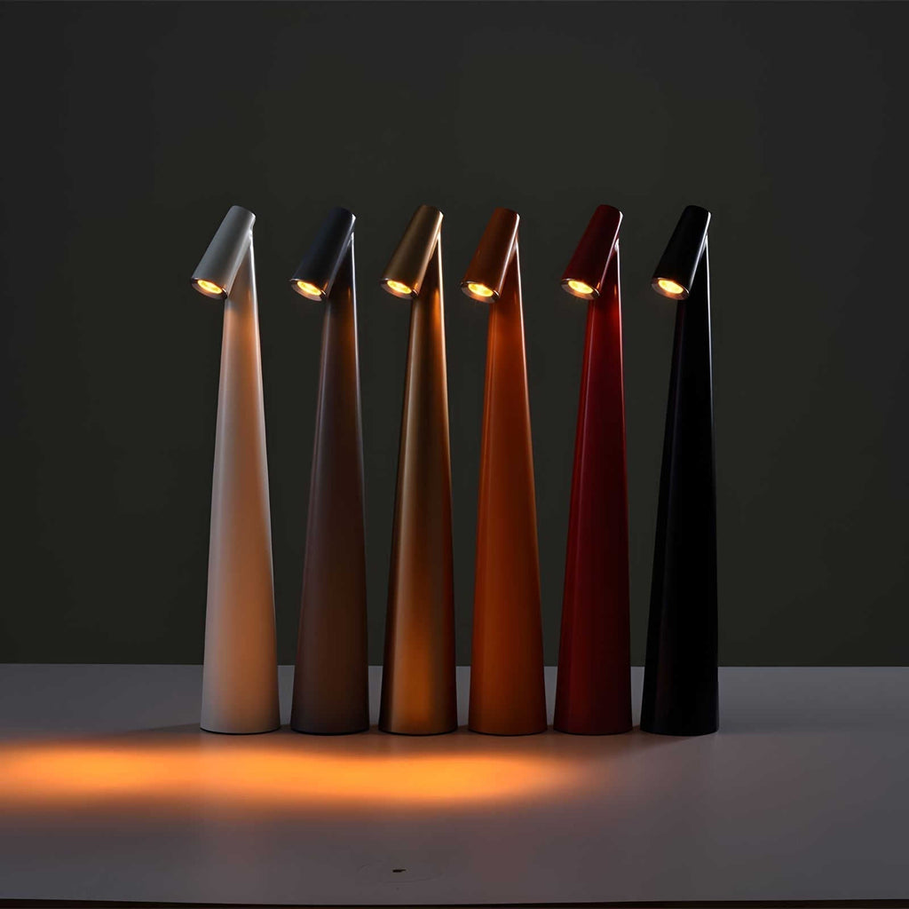 Lámpara de mesa LED recargable inalámbrica con regulador táctil