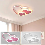 Lámpara de techo floral con luz suave y diseño elegante