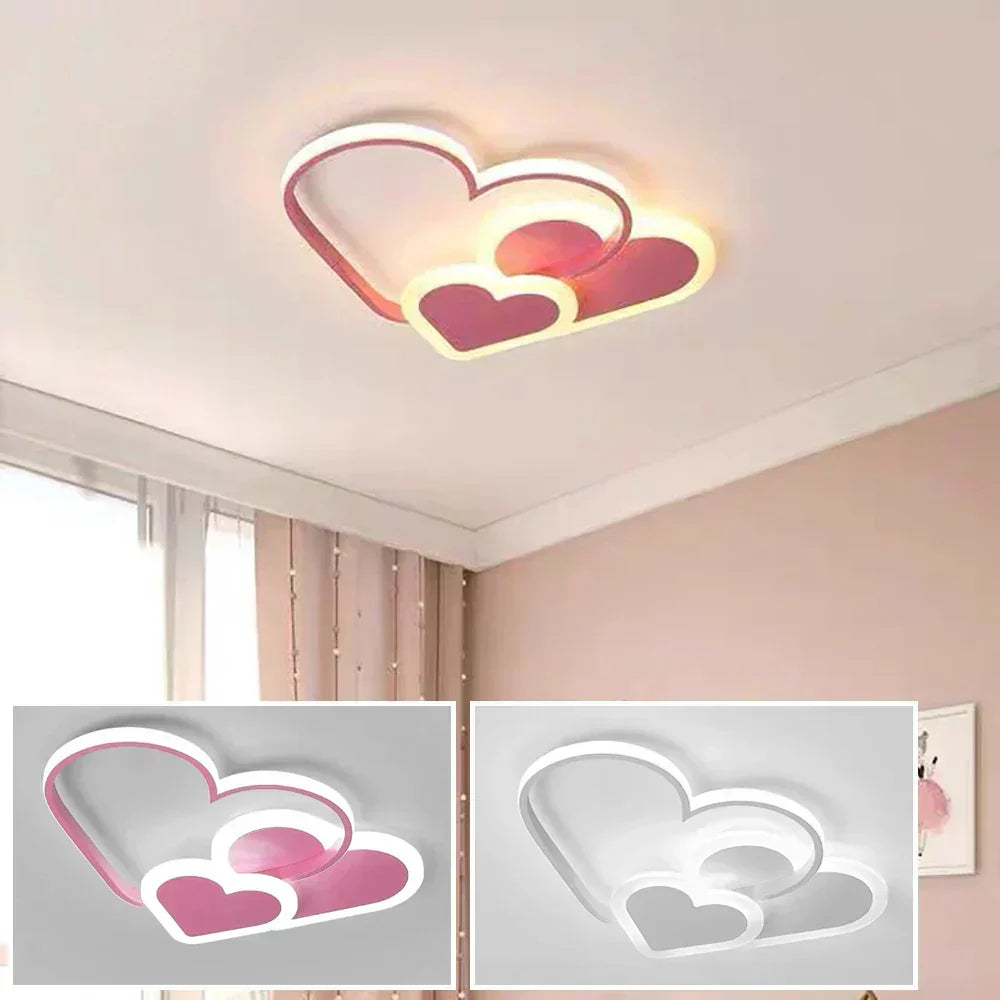 Lámpara de techo floral con luz suave y diseño elegante