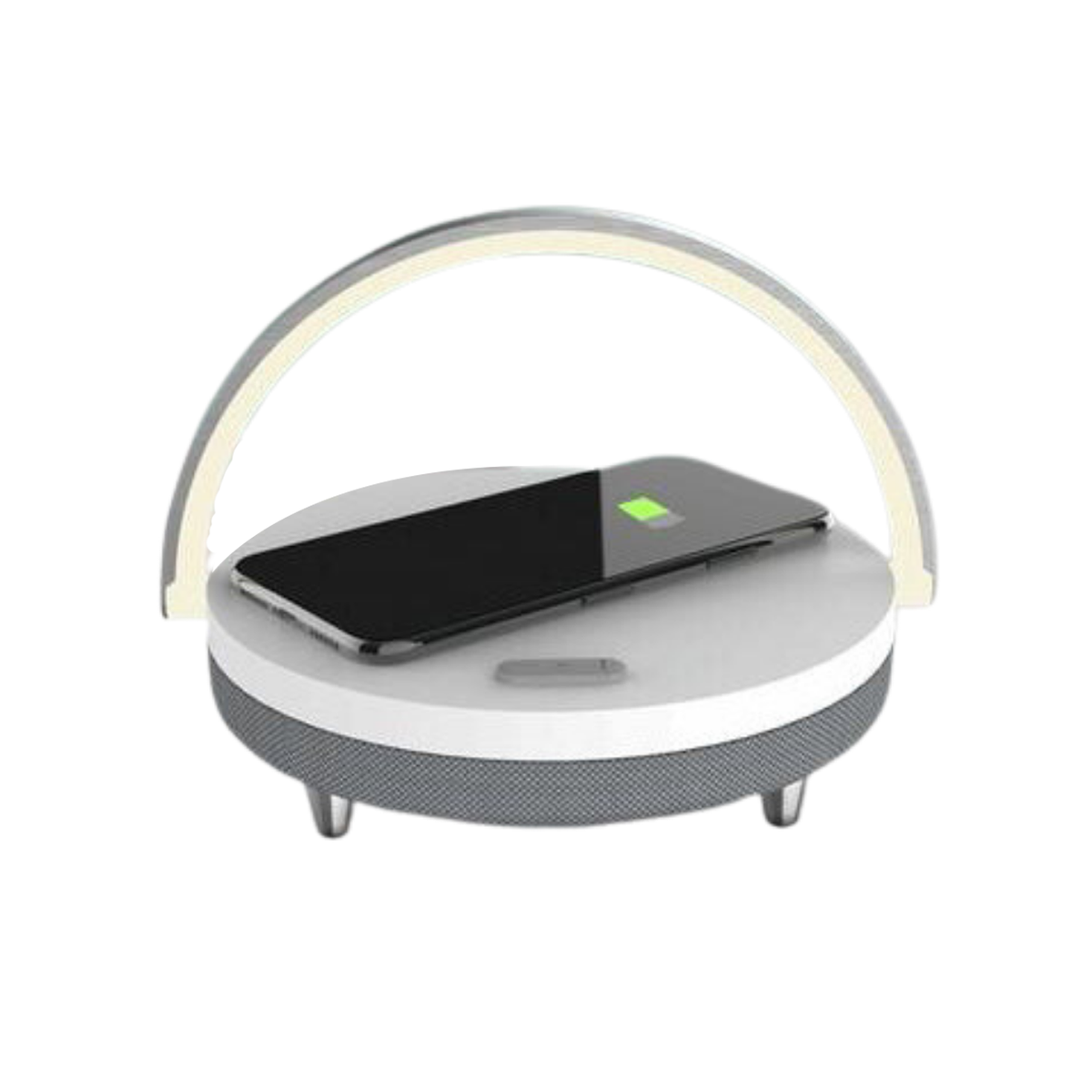 Lámpara LED 3 en 1 con altavoz Bluetooth y cargador inalámbrico