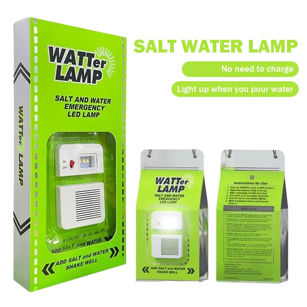 Lámpara LED de agua salada