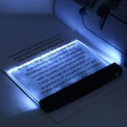 Lámpara LED de lectura plana – Luz nocturna con 2 niveles de brillo y protección ocular