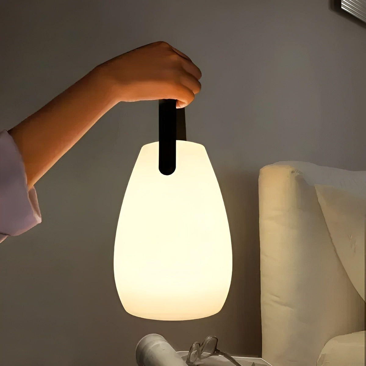 Lámpara LuminaFusion – Lámpara de mesa portátil resistente al agua con mando a distancia