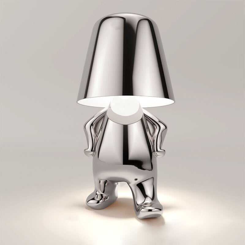 Lámpara de mesita recargable con diseño decorativo moderno