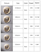 Lámpara de techo o pared 3D LED Luna o Tierra 24-80 cm