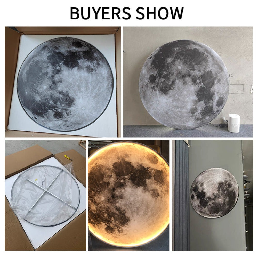 Lámpara de techo o pared 3D LED Luna o Tierra 24-80 cm