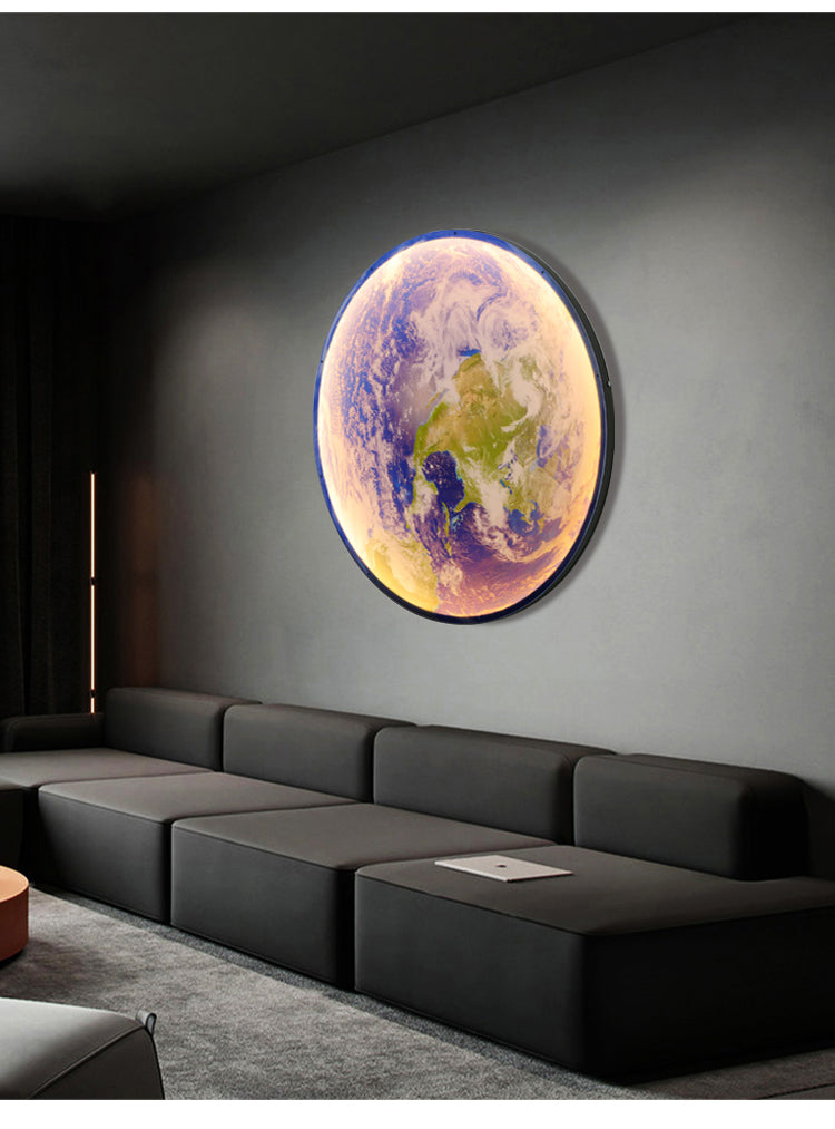 Lámpara de techo o pared 3D LED Luna o Tierra 24-80 cm