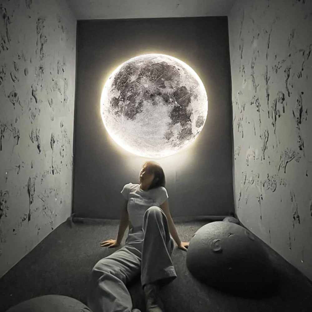 Lámpara de techo o pared 3D LED Luna o Tierra 24-80 cm