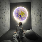 Lámpara de techo o pared 3D LED Luna o Tierra 24-80 cm