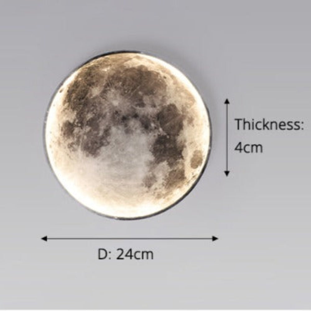 Lámpara de techo o pared 3D LED Luna o Tierra 24-80 cm