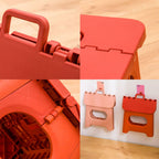 Langley | Taburete plegable con asa integrada para cocina, baño y uso diario