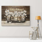 Lienzo decorativo con motivos florales