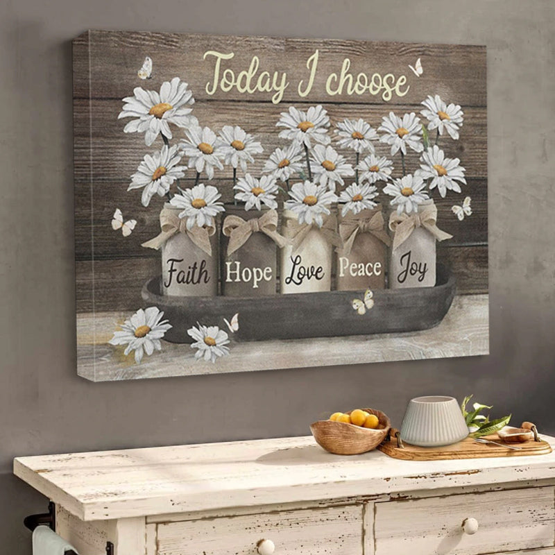 Lienzo decorativo con motivos florales