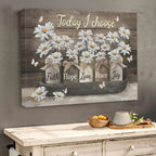 Lienzo decorativo con motivos florales