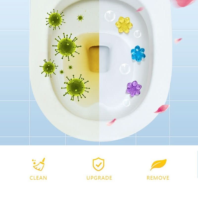 Limpiador de inodoro y ambientador con aroma floral duradero
