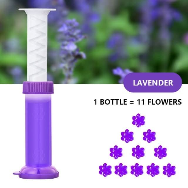 Limpiador de inodoro y ambientador con aroma floral duradero