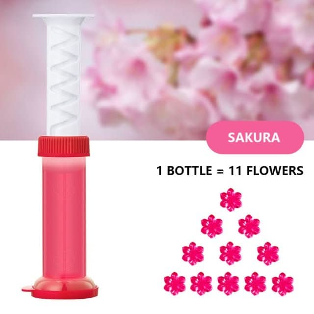 Limpiador de inodoro y ambientador con aroma floral duradero