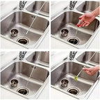 Limpiador de tuberías con 4 garras, herramienta flexible para desatascar desagües de cocina y baño