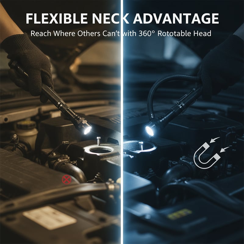 Linterna de trabajo flexible para exteriores