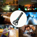 Linterna LED 90.000 lúmenes – Foco táctico recargable por USB con iluminación superpotente