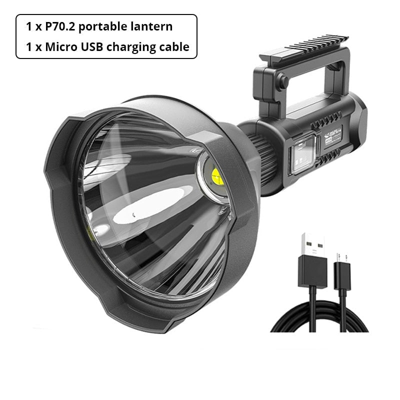 Linterna LED recargable de alta potencia 90.000 lúmenes