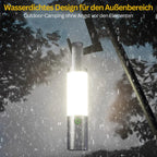 Linterna LED recargable con filtros de colores y función de luz de camping
