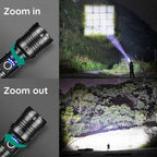 Linterna LED recargable USB de alta potencia