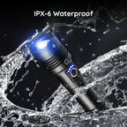 Linterna LED recargable USB de alta potencia