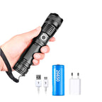 Linterna LED recargable USB de alta potencia