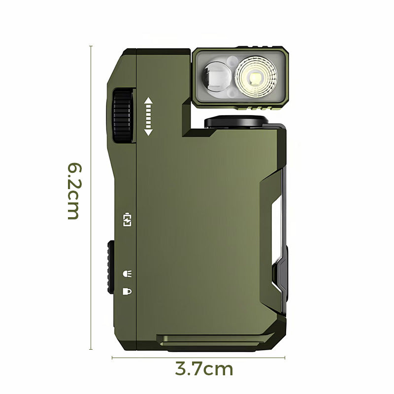 Linterna mini portátil con cabezal giratorio