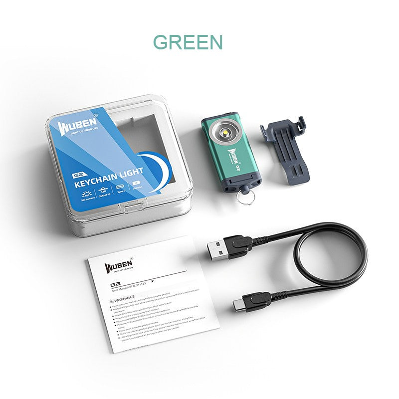 Linterna mini recargable portátil con luz potente