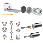 Llave de vaso universal adaptable para taladro y carraca