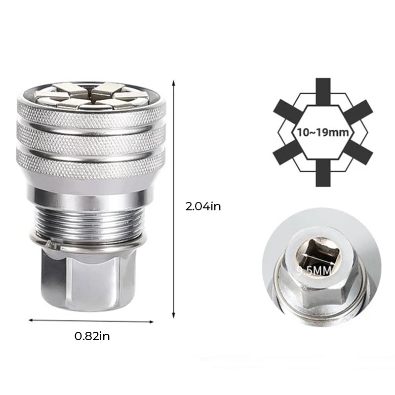 Llave de vaso universal mágica para taladro eléctrico