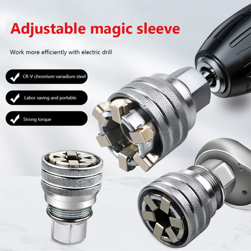 Llave de vaso universal mágica para taladro eléctrico