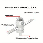 Llave extractora de núcleos de válvula CoreMate 4 en 1