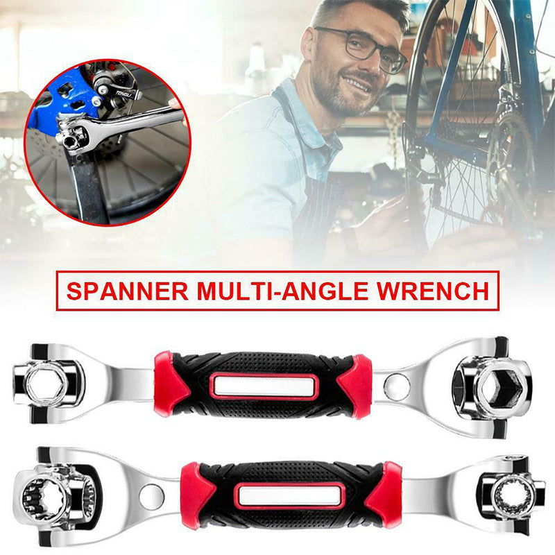 Llave inglesa universal 52 en 1 con cabezal giratorio 360°
