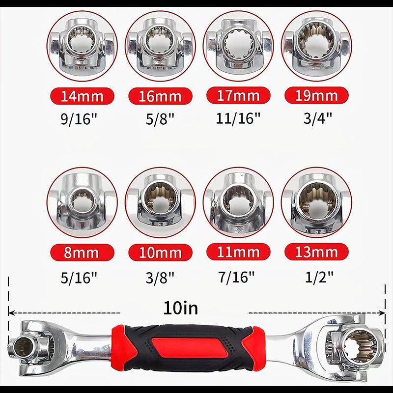 Llave inglesa universal 52 en 1 con carraca