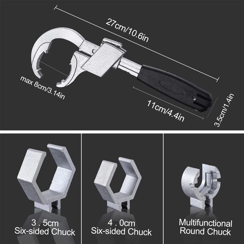 Llave multifunción para grifería y fontanería