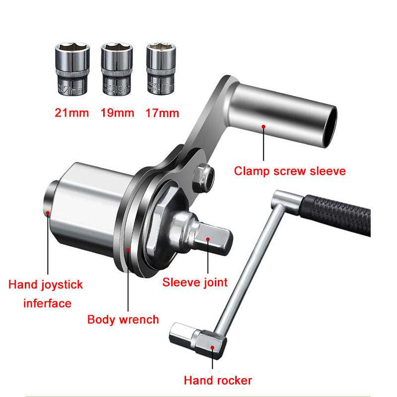 Llave multiplicadora para cambio de neumáticos