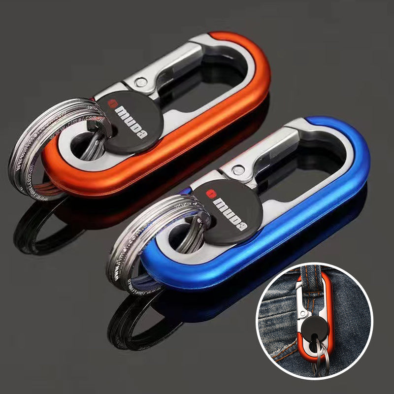 Llavero de coche para hombre con doble anilla