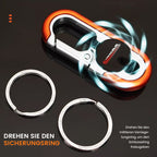 Llavero de coche para hombre con doble anilla