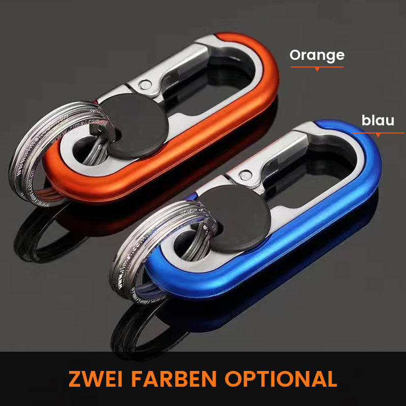 Llavero de coche para hombre con doble anilla