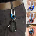 Llavero de coche para hombre con doble anilla