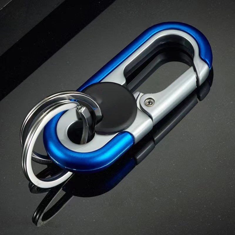 Llavero de coche para hombre con doble anilla