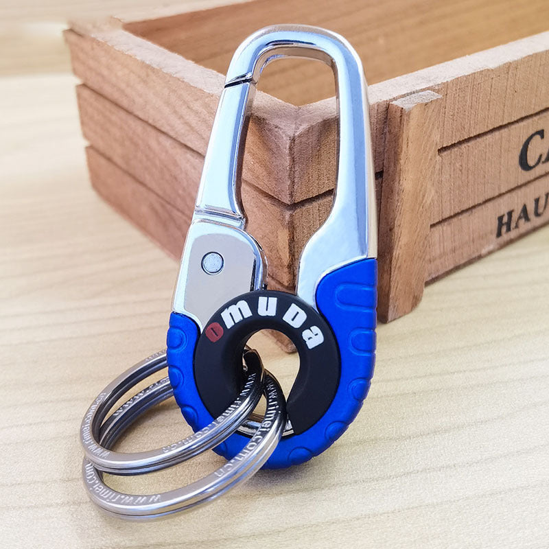 Llavero de coche para hombre con doble anilla