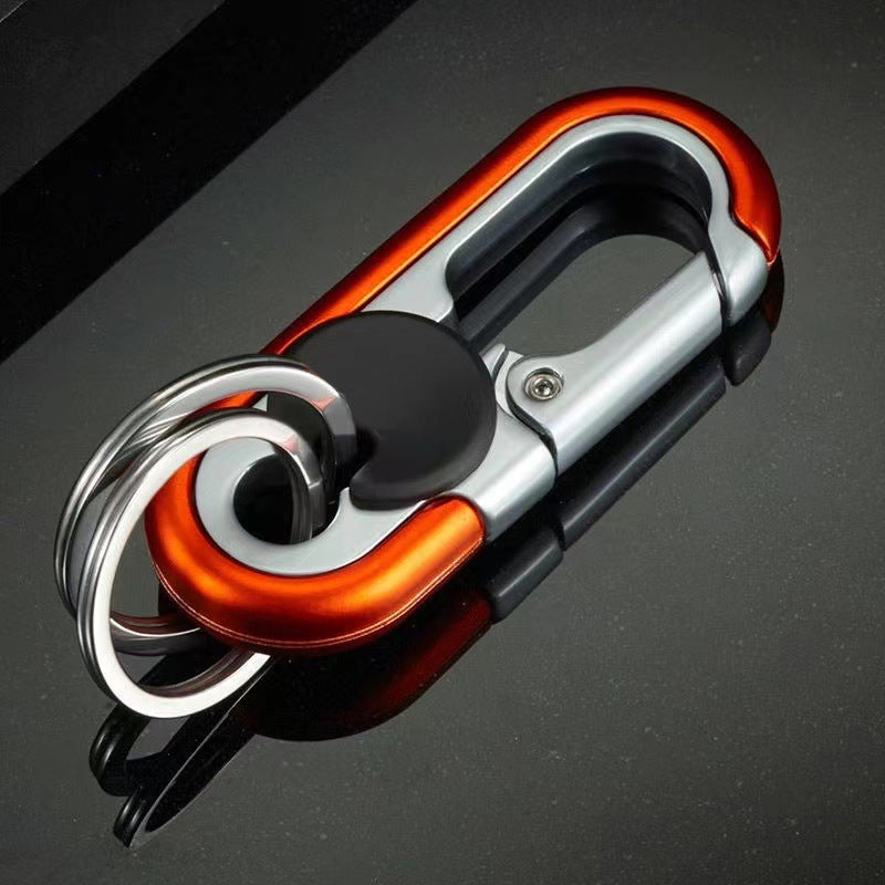 Llavero de coche para hombre con doble anilla