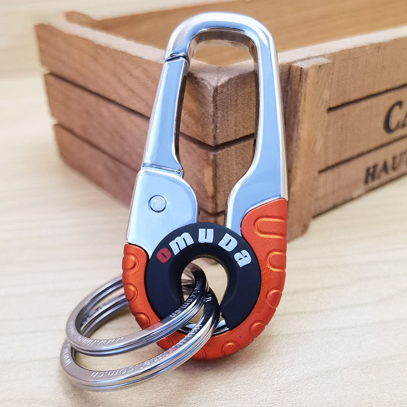 Llavero de coche para hombre con doble anilla